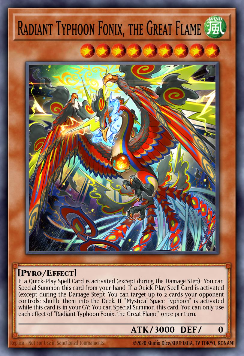 Radiant Typhoon Fonix the Great Flame Starlight Rare DOOD-EN017 Doom of Dimensions Yugioh card