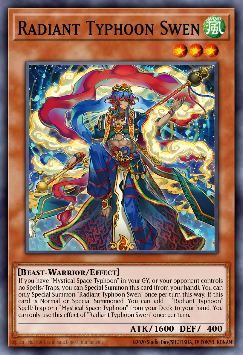 Radiant Typhoon Swen Starlight Rare DOOD-EN014 Doom of Dimensions Yugioh card