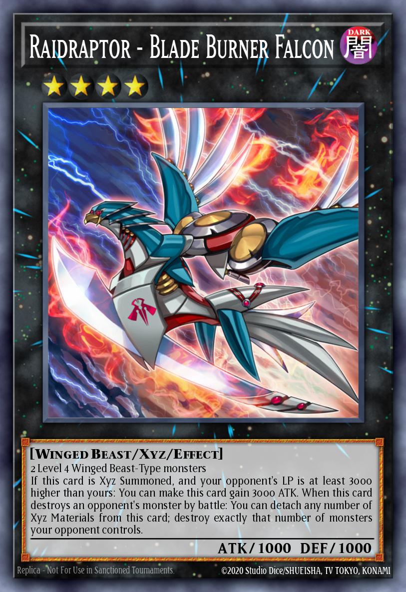 Raidraptor - Blade Burner Falcon Common DLCS-EN101 Dragons of Legend The Complete Series Yugioh card