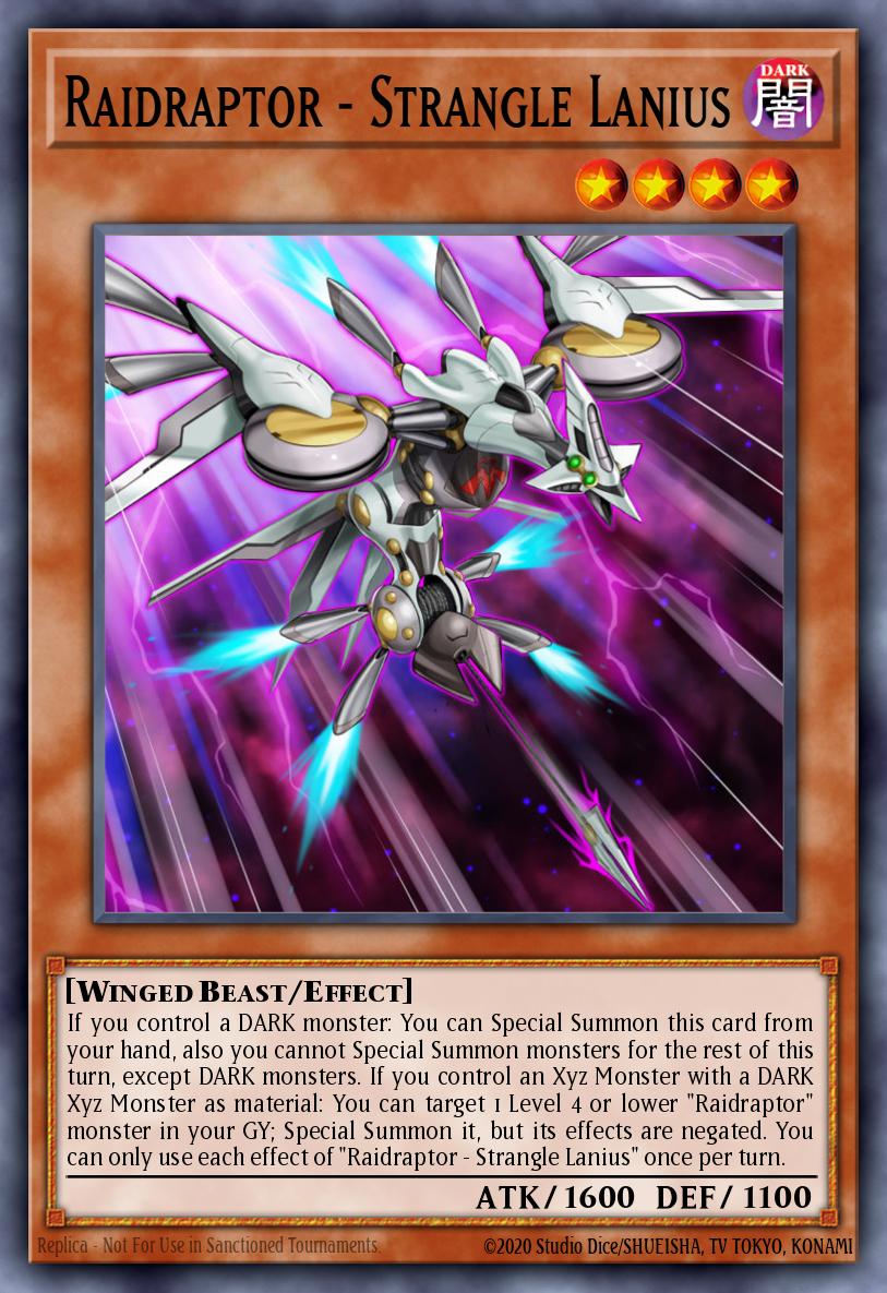 Raidraptor - Strangle Lanius Super Rare PHRA-EN005 Phantom Rage Yugioh card