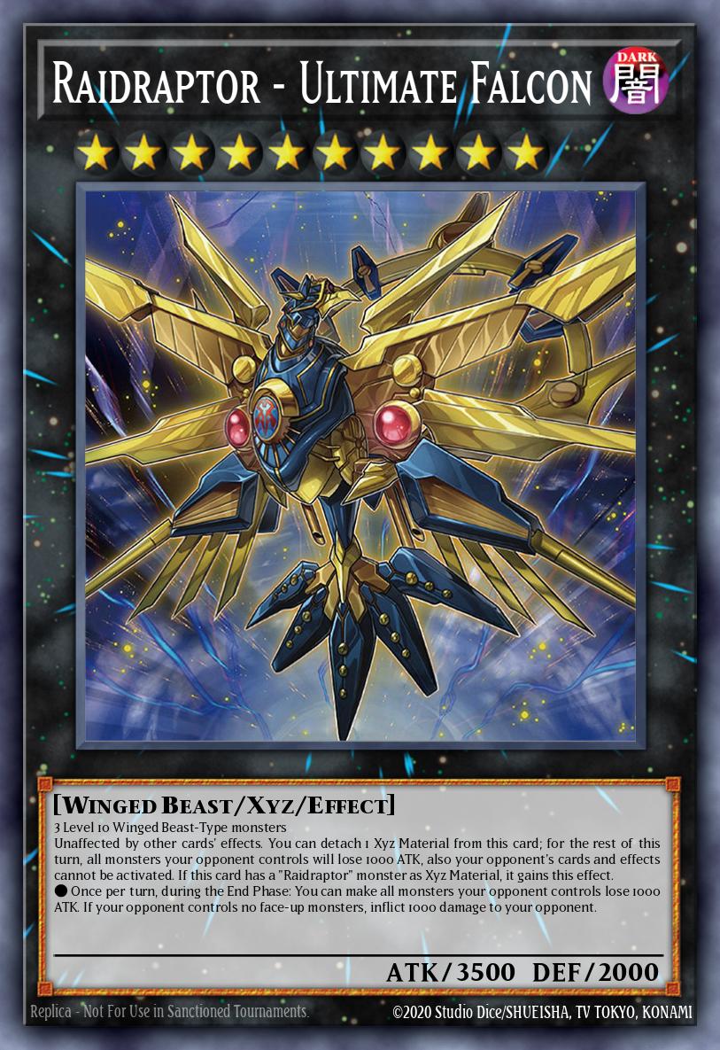 Raidraptor - Ultimate Falcon Rare MGED-EN140 Maximum Gold El Dorado Yugioh card