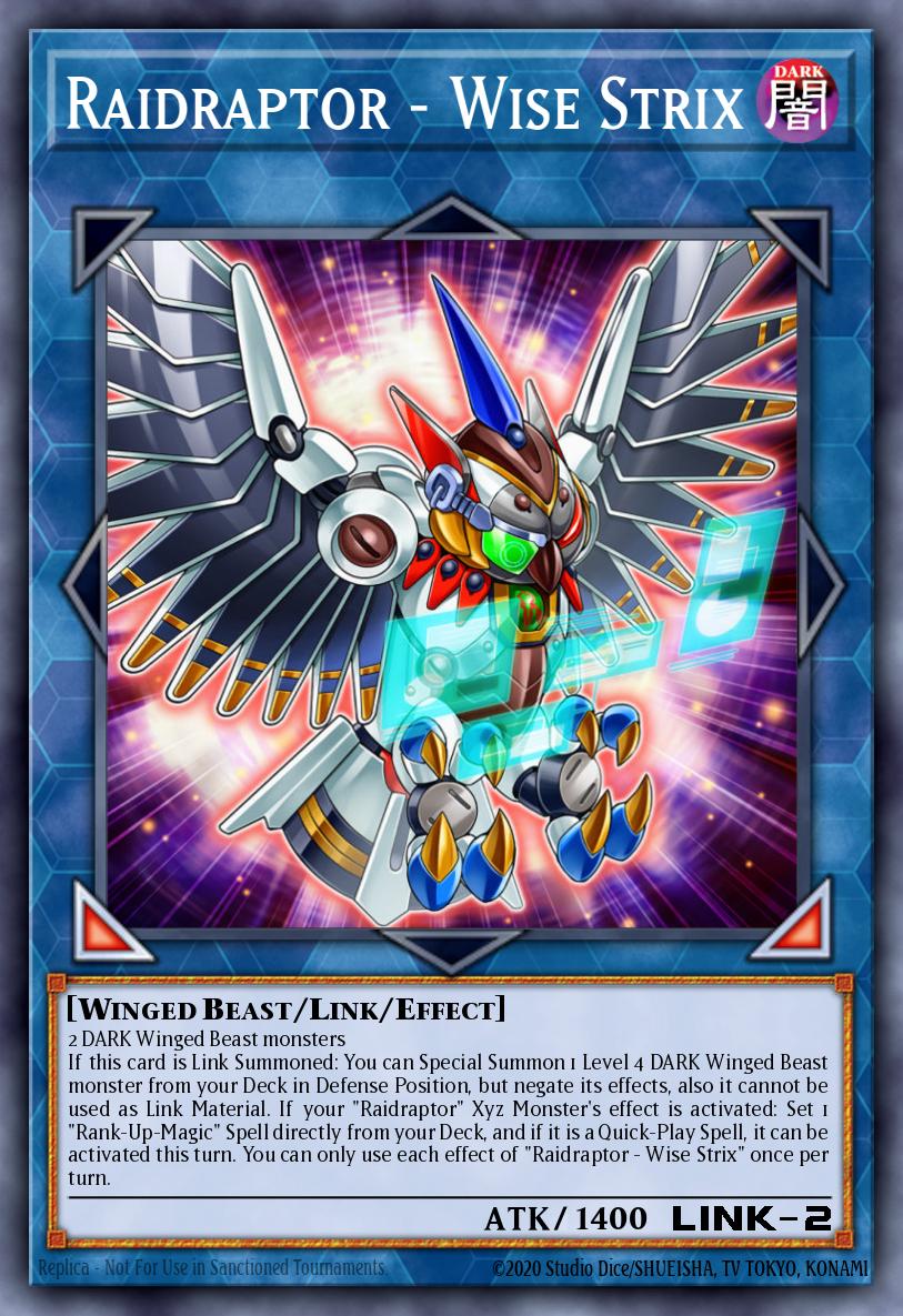 Raidraptor - Wise Strix Ultra Rare DUOV-EN005 Duel Overload Yugioh card