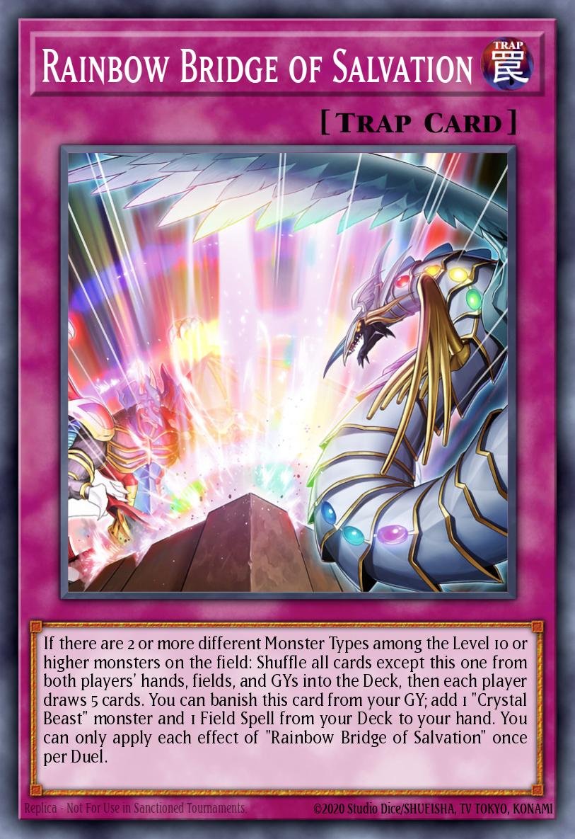Rainbow Bridge of Salvation Prismatic Secret Rare MP22-EN270 2022 Tin of the Pharaohs Gods Yugioh card
