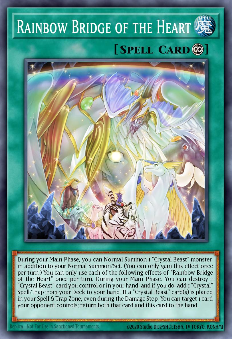 Rainbow Bridge of the Heart Ultra Rare SDCB-EN045 Structure Deck Legend of the Crystal Beasts Yugioh card