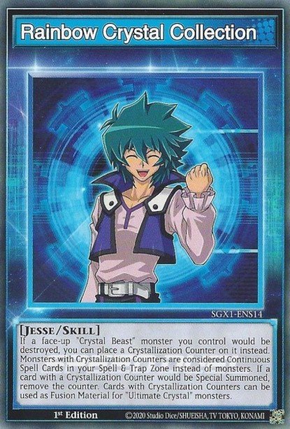 Rainbow Crystal Collection Common SGX1-ENS14 Speed Duel GX Duel Academy Box Yugioh card