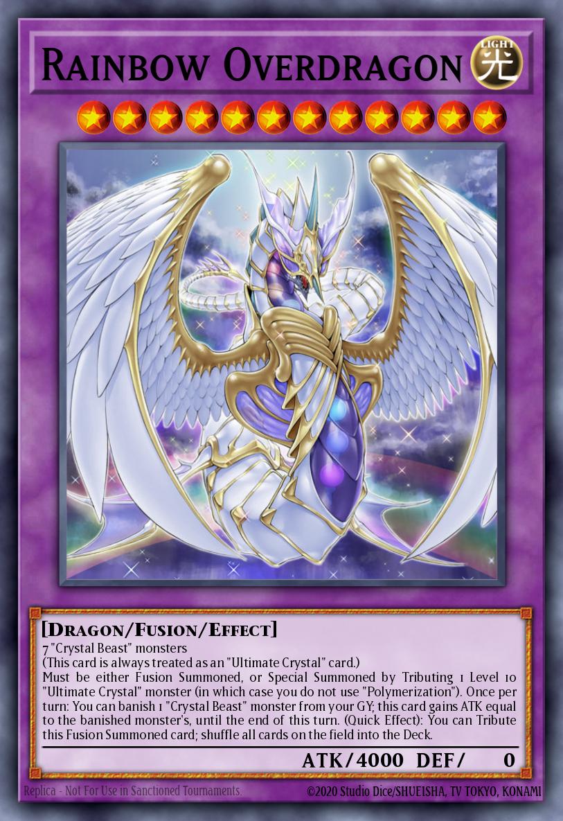 Rainbow Overdragon Super Rare LED2-EN037 Legendary Duelists Ancient Millennium Yugioh card