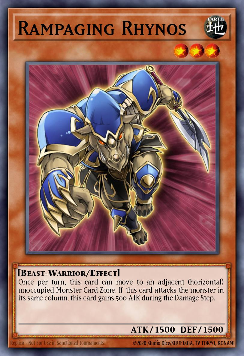 Rampaging Rhynos Rare CDIP-EN031 Cyberdark Impact Yugioh card