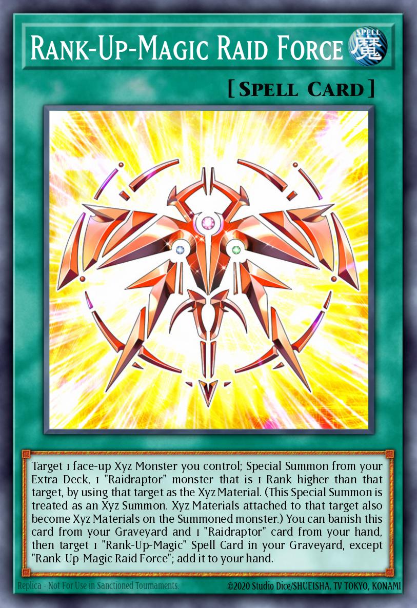 Rank-Up-Magic Raid Force Rare DOCS-EN054 Dimension of Chaos Yugioh card