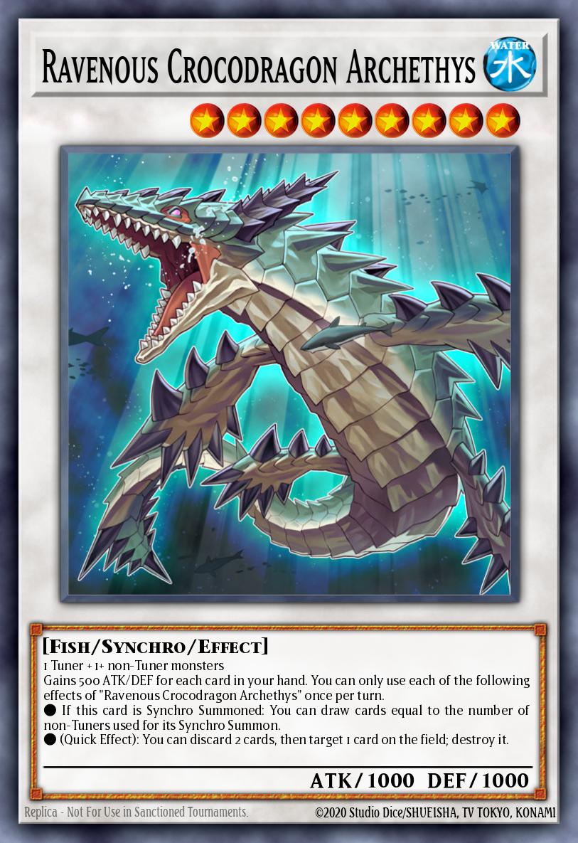 Ravenous Crocodragon Archethys Common L26D-ENX40 Legendary Modern Decks 2026 Yugioh card