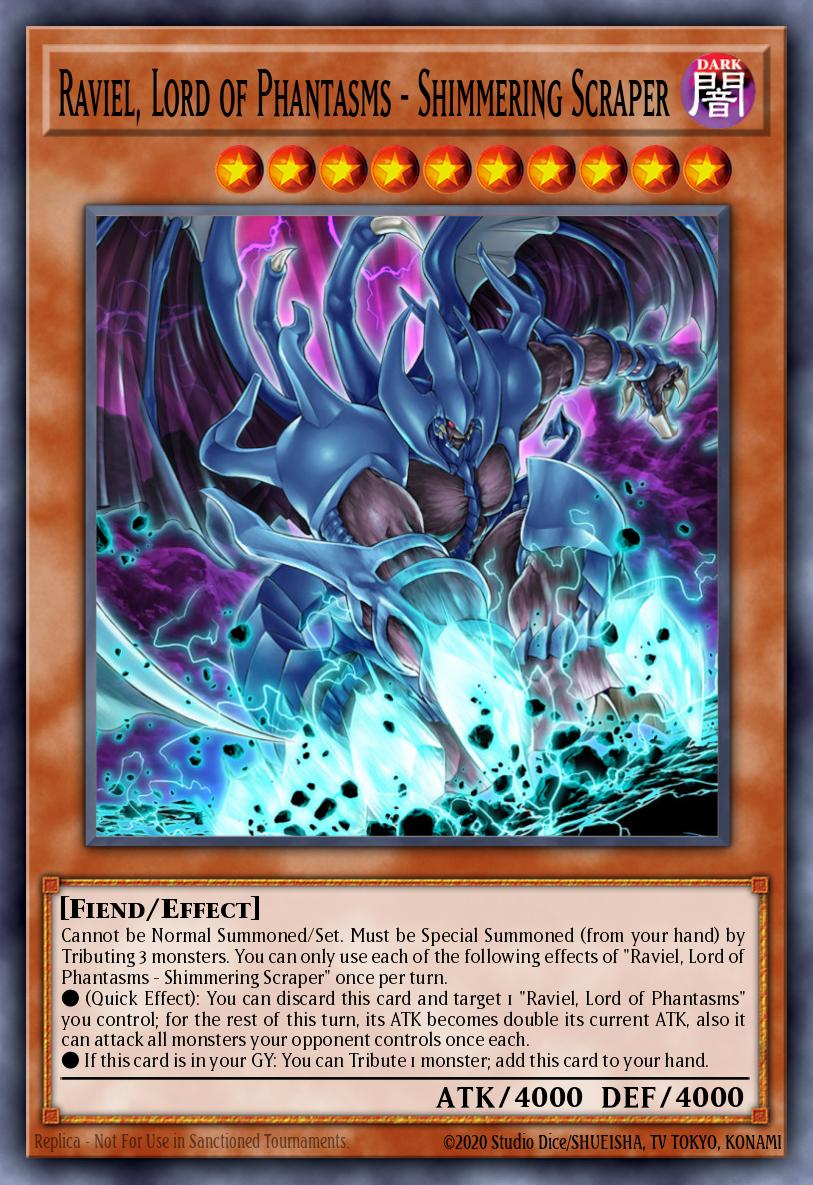 Raviel Lord of Phantasms - Shimmering Scraper Prismatic Secret Rare MP21-EN248 2021 Tin of Ancient Battles Yugioh card