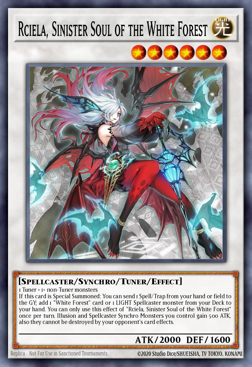 Rciela Sinister Soul of the White Forest Prismatic Secret Rare MP25-EN087 2025 Mega-Pack Tin Yugioh card
