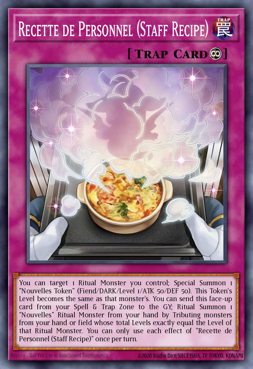 Recette de Personnel (Staff Recipe) Rare WISU-EN039 Wild Survivors Yugioh card