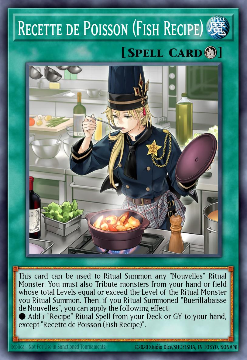 Recette de Poisson (Fish Recipe) Super Rare WISU-EN037 Wild Survivors Yugioh card