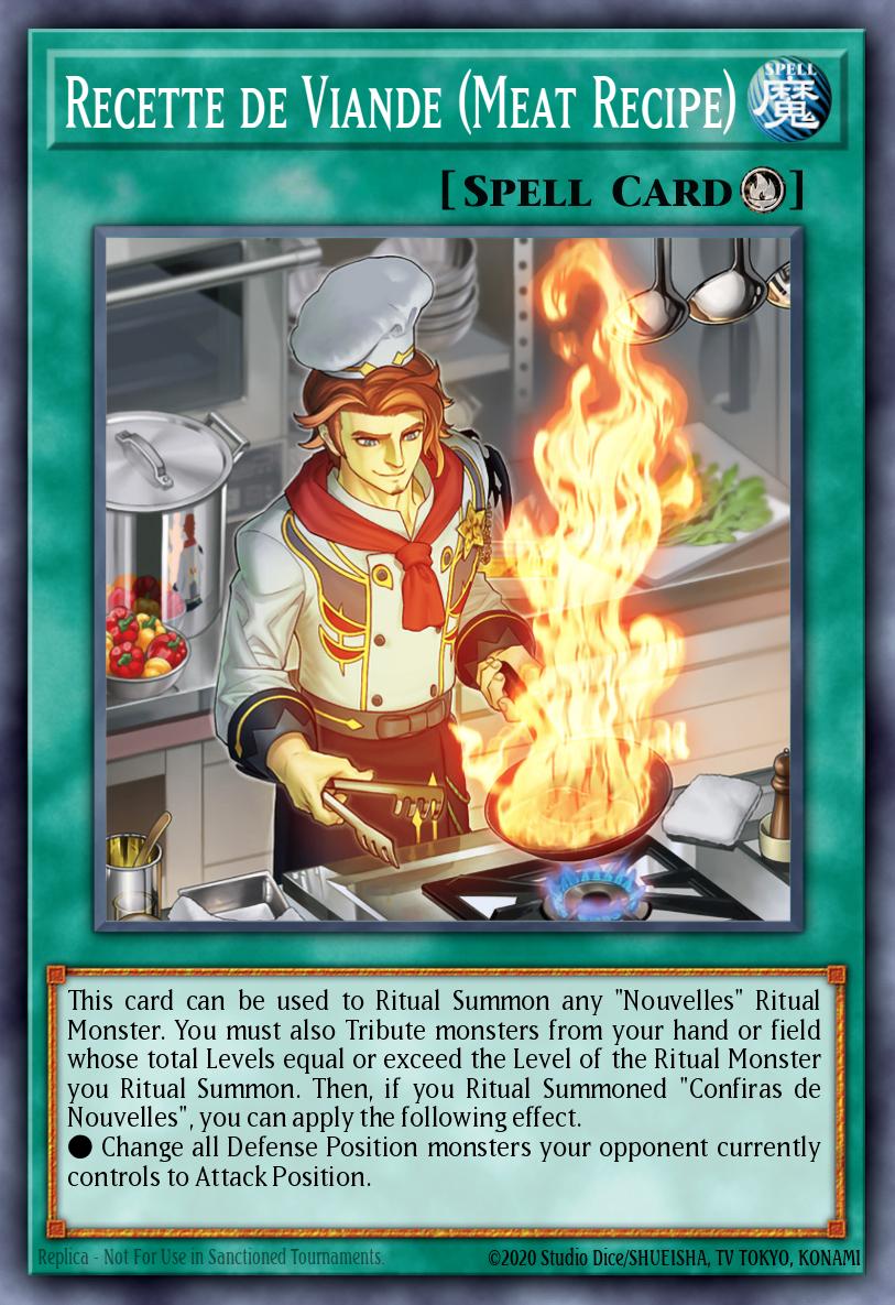 Recette de Viande (Meat Recipe) Super Rare WISU-EN038 Wild Survivors Yugioh card