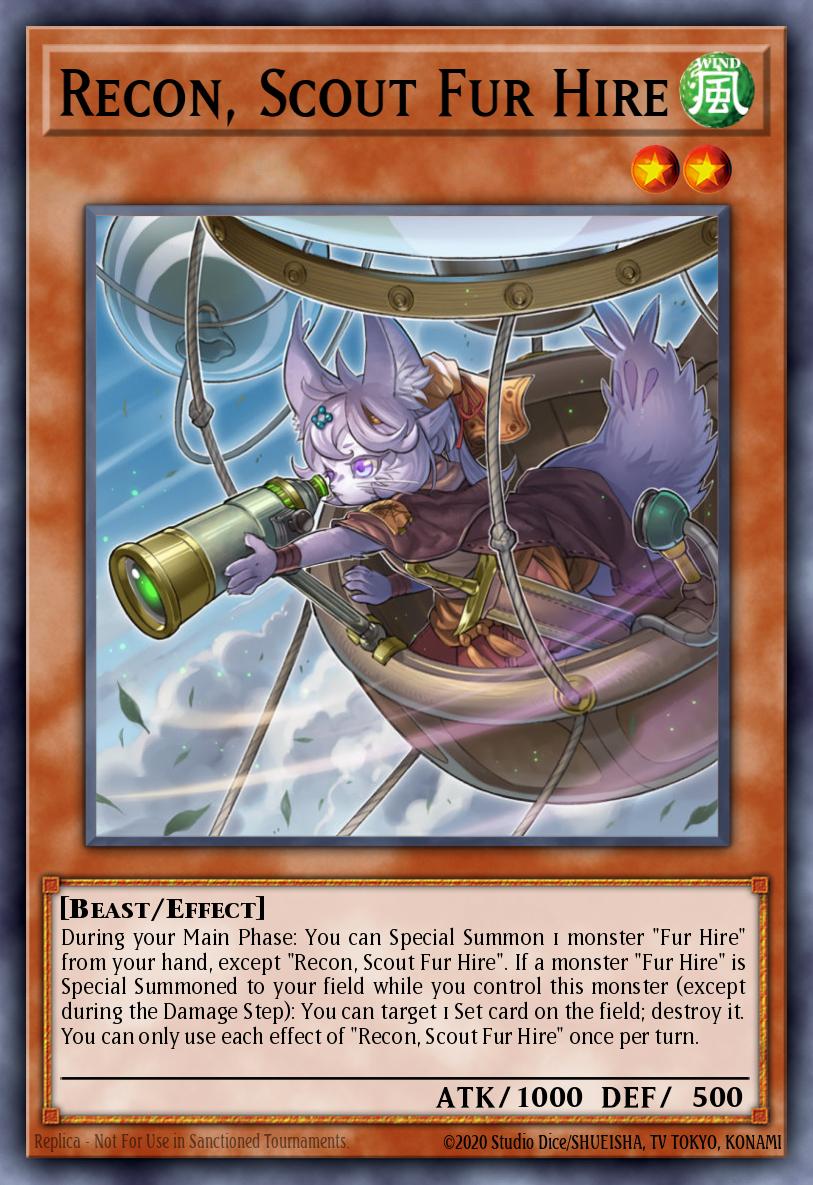 Recon Scout Fur Hire Common MP19-EN245 2019 Gold Sarcophagus Tin Mega Pack Yugioh card