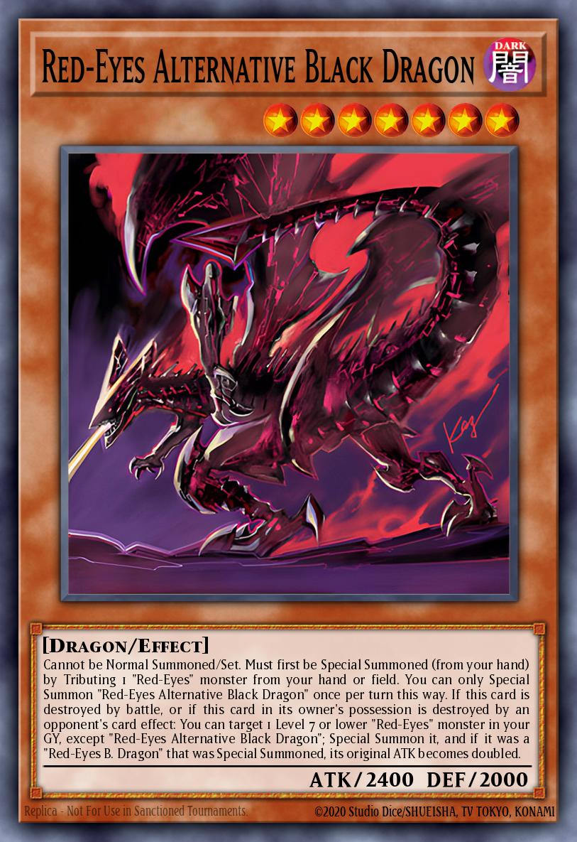 Red-Eyes Alternative Black Dragon Prismatic Secret Rare TN19-EN005 2019 Gold Sarcophagus Tin Yugioh card