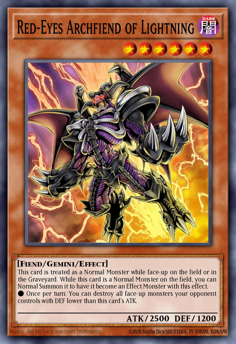 Red-Eyes Archfiend of Lightning Super Rare CORE-EN023 Clash of Rebellions Yugioh card