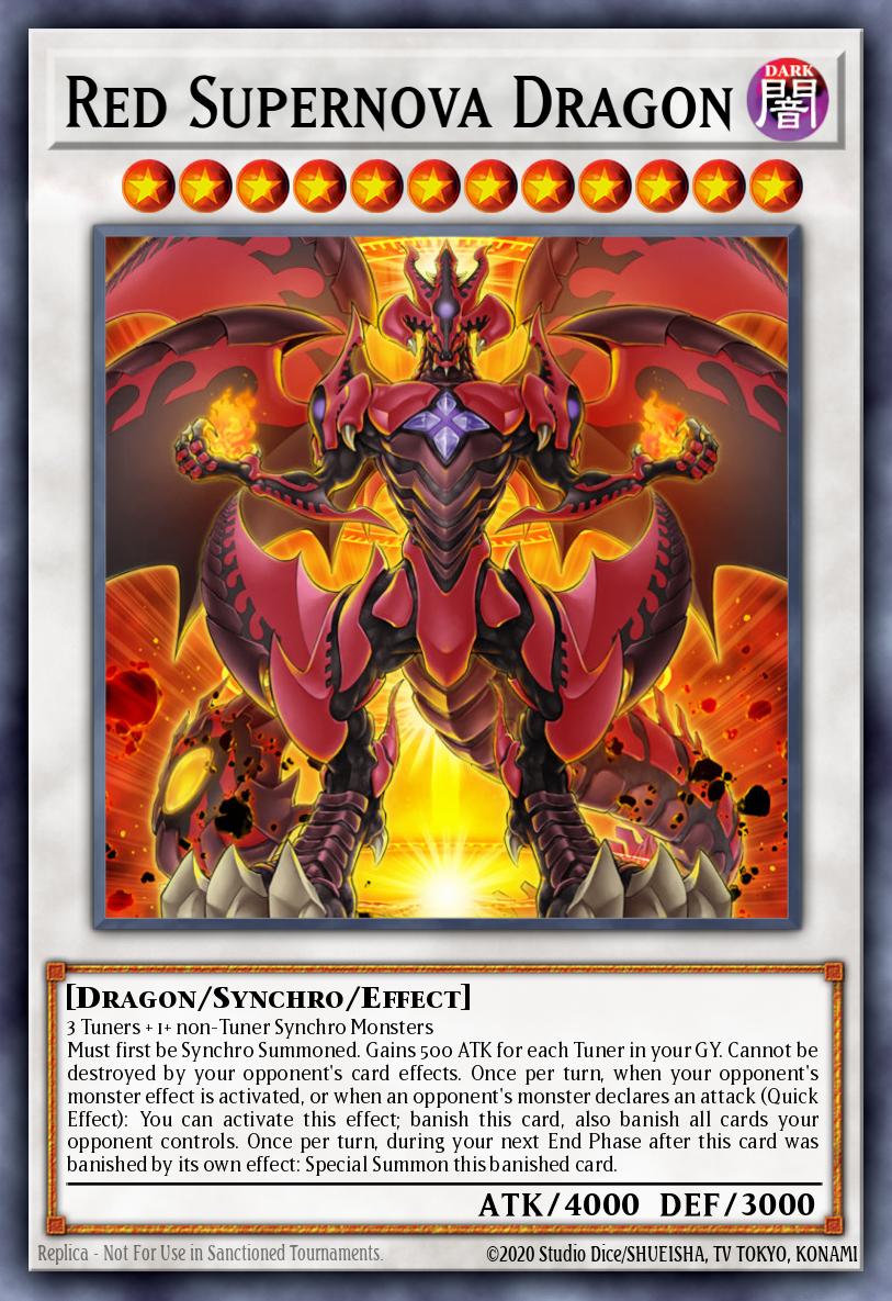 Red Supernova Dragon Starlight Rare BLGG-EN139 Battles of Legend: Glorious Gallery Yugioh card