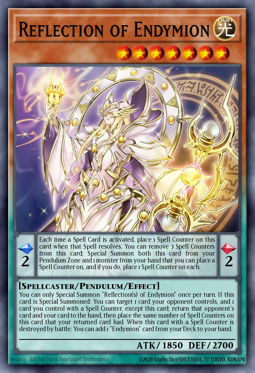 Reflection of Endymion Super Rare SR08-EN002 Structure Deck Order of the Spellcasters Yugioh card