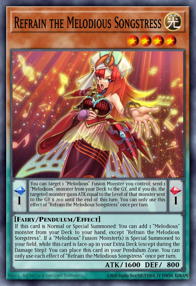 Refrain the Melodious Songstress Ultra Rare MP25-EN180 2025 Mega-Pack Tin Yugioh card