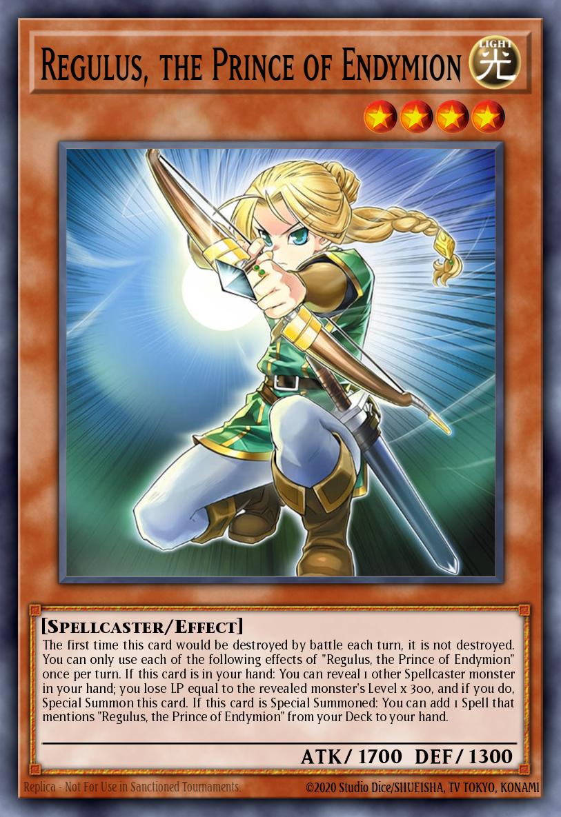Regulus, the Prince of Endymion Secret Rare BLGG-EN050 Battles of Legend: Glorious Gallery Yugioh card