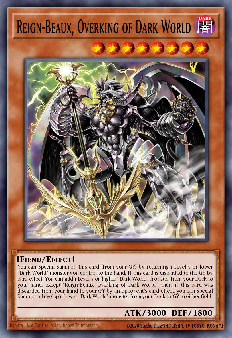 Reign-Beaux Overking of Dark World Ultra Rare SR13-EN001 Structure Deck Dark World Yugioh card
