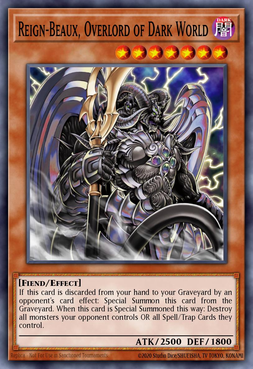 Reign-Beaux Overlord of Dark World Common SDGU-EN014 Gates of the Underworld Structure Deck Yugioh card