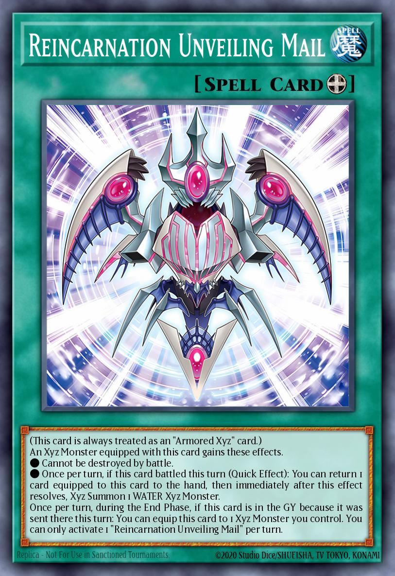 Reincarnation Unveiling Mail Common ROTA-EN049 Rage of the Abyss Yugioh card