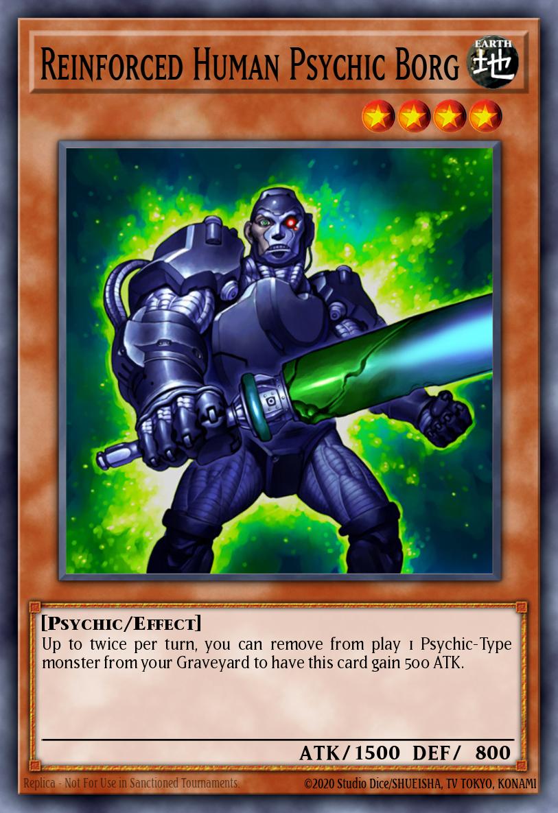 Reinforced Human Psychic Borg Super Rare RGBT-EN029 Raging Battle Yugioh card