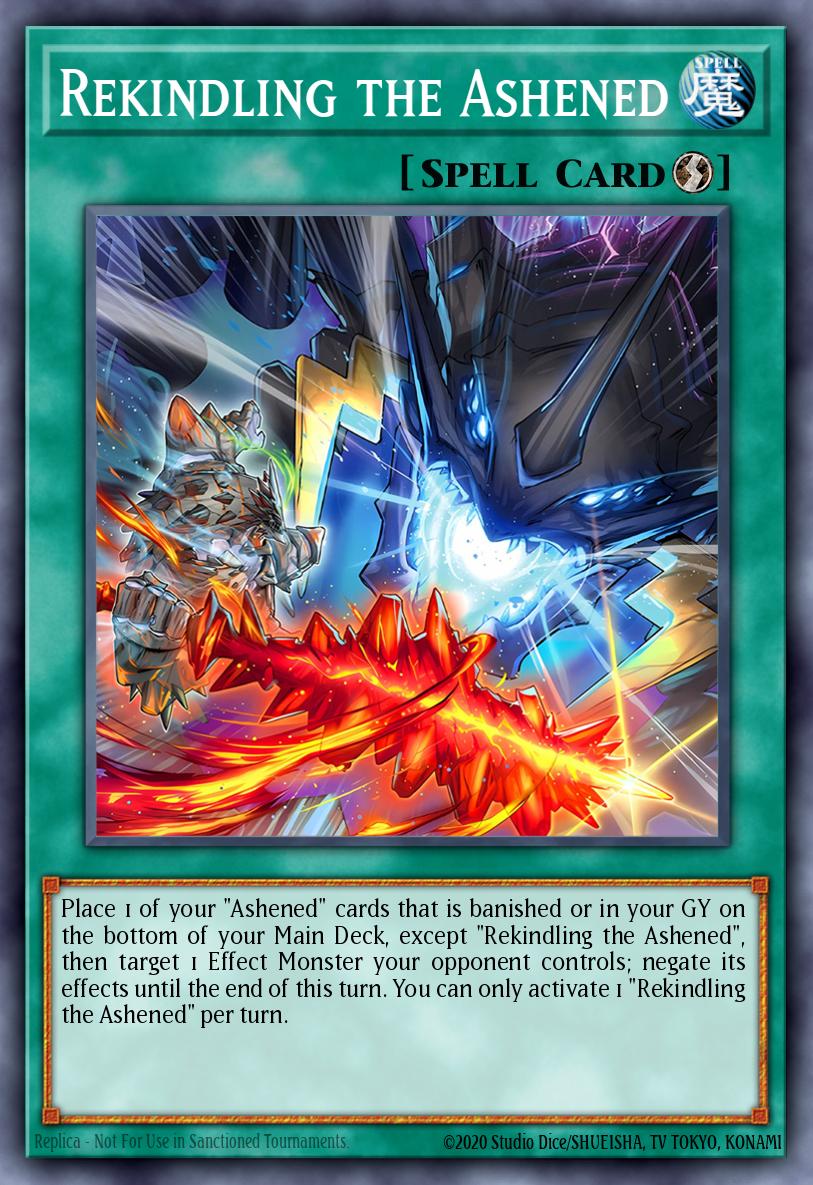 Rekindling the Ashened Ultra Rare MP25-EN205 2025 Mega-Pack Tin Yugioh card