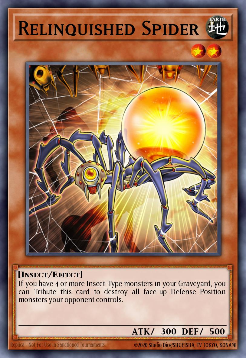 Relinquished Spider Common SOVR-EN017 Stardust Overdrive Yugioh card