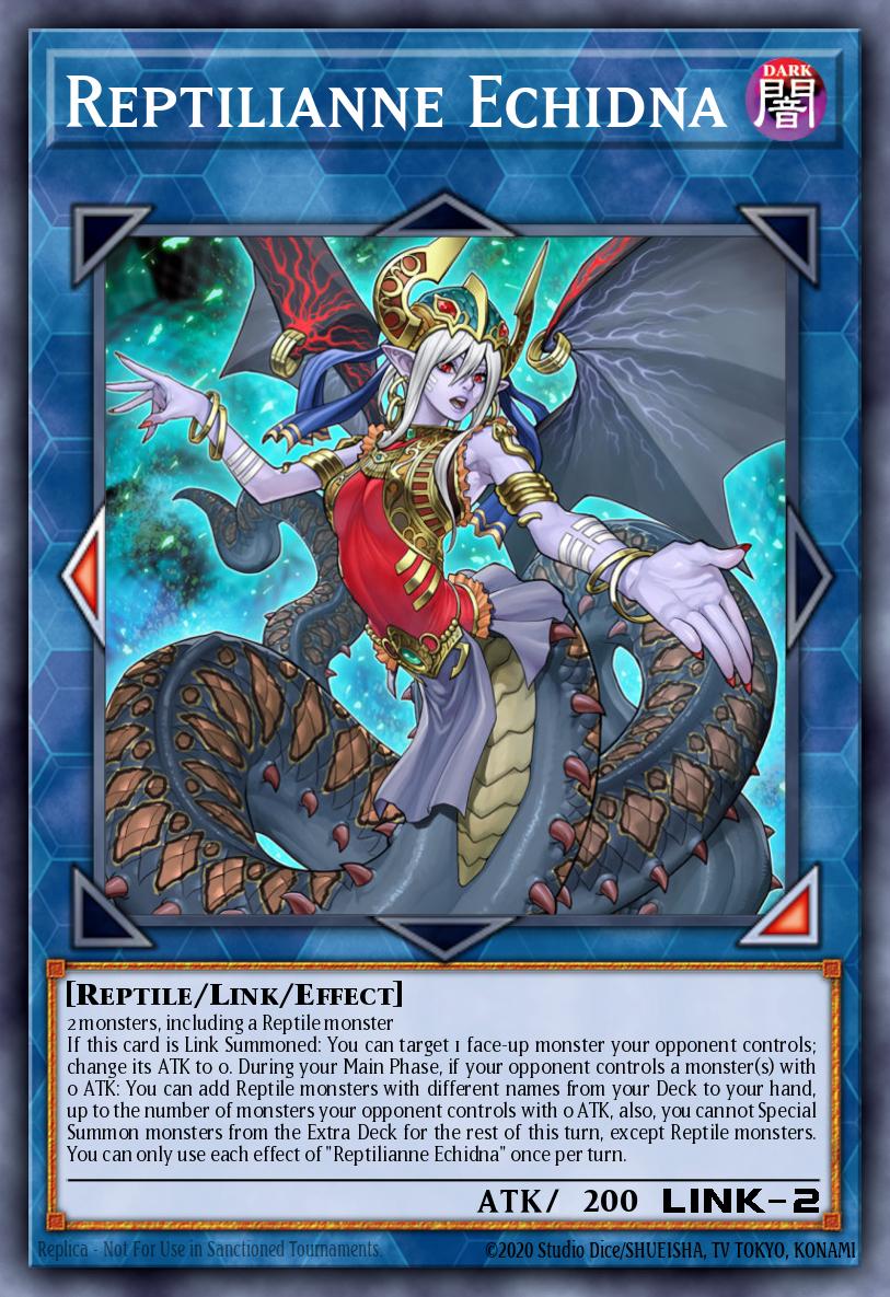 Reptilianne Echidna Ultra Rare DUOV-EN016 Duel Overload Yugioh card