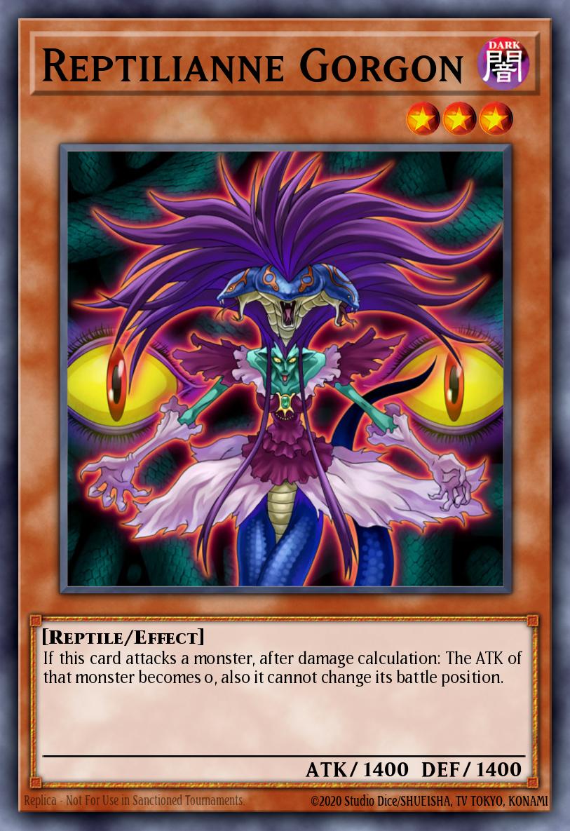 Reptilianne Gorgon Common BP03-EN067 Battle Pack 3 Monster League Yugioh card