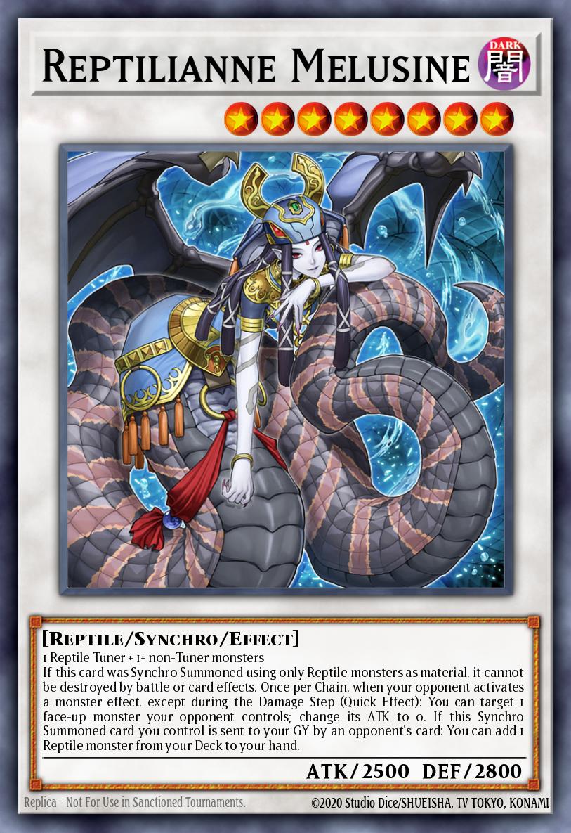 Reptilianne Melusine Super Rare BODE-EN043 Burst of Destiny Yugioh card