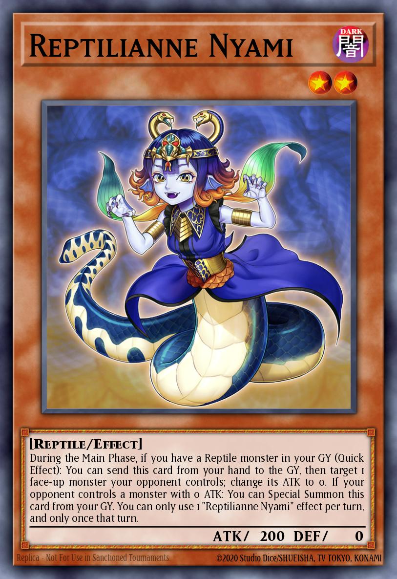 Reptilianne Nyami Common BODE-EN019 Burst of Destiny Yugioh card