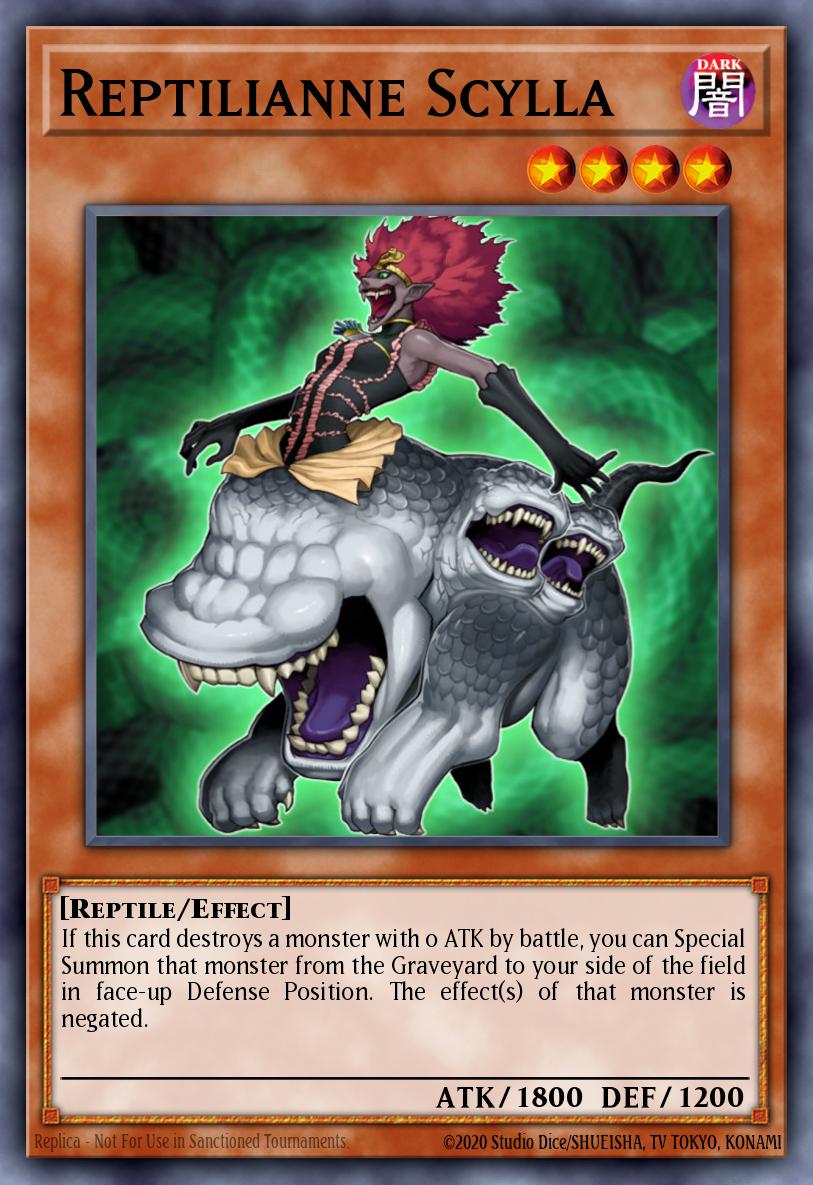 Reptilianne Scylla Common SOVR-EN022 Stardust Overdrive Yugioh card