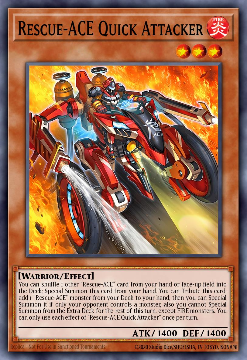 Rescue-ACE Quick Attacker Starlight Rare BPRO-EN023 Burst Protocol Yugioh card
