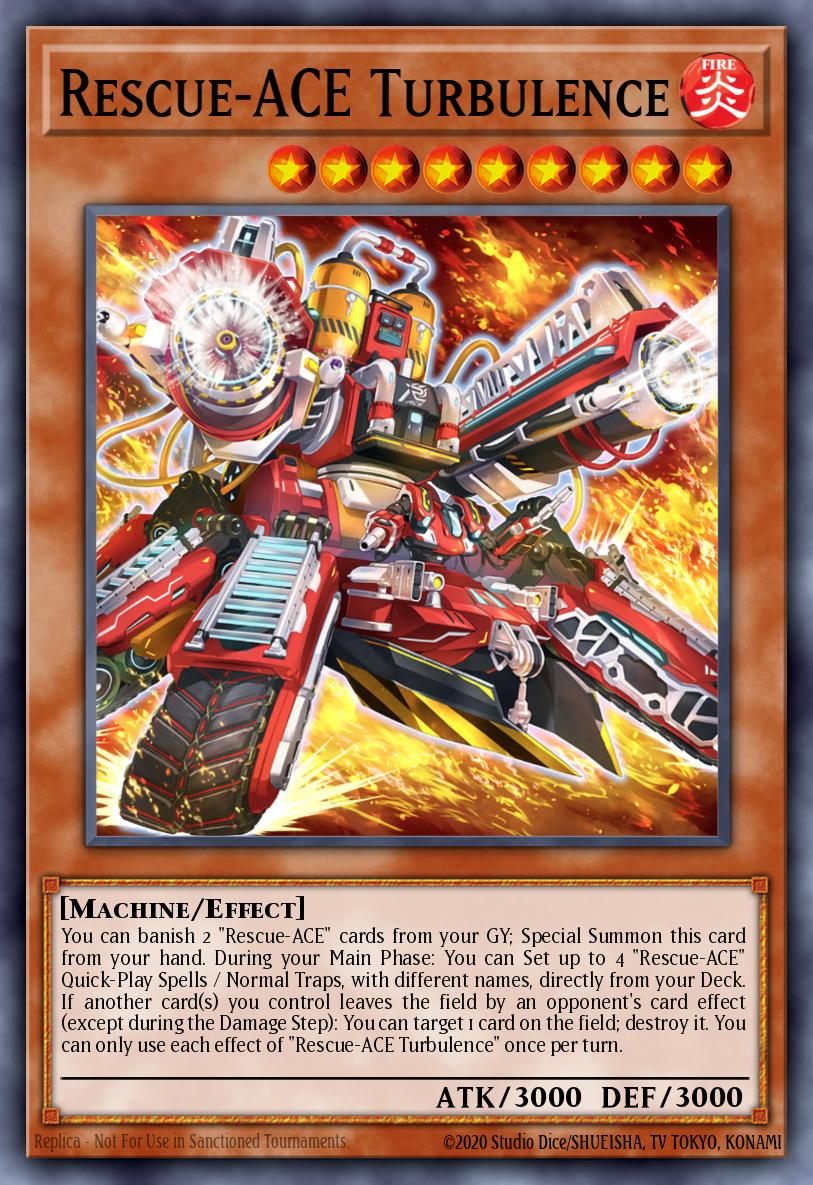 Rescue-ACE Turbulence Collector's Rare AMDE-EN007 Amazing Defenders Yugioh card