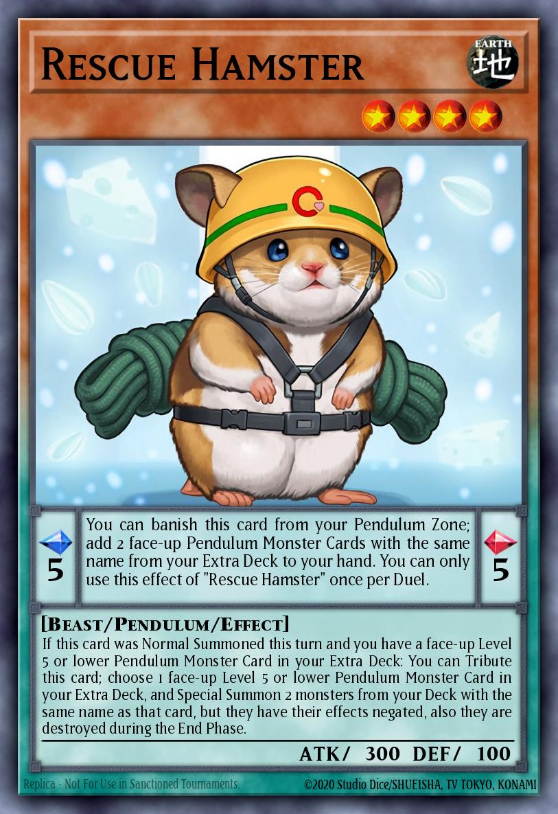 Rescue Hamster Super Rare PEVO-EN028 Pendulum Evolution Yugioh card