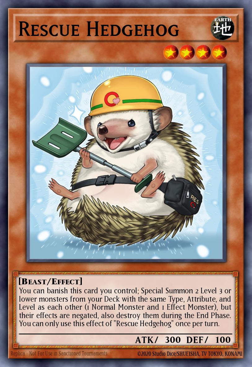 Rescue Hedgehog Ultra Rare MP25-EN261 2025 Mega-Pack Tin Yugioh card