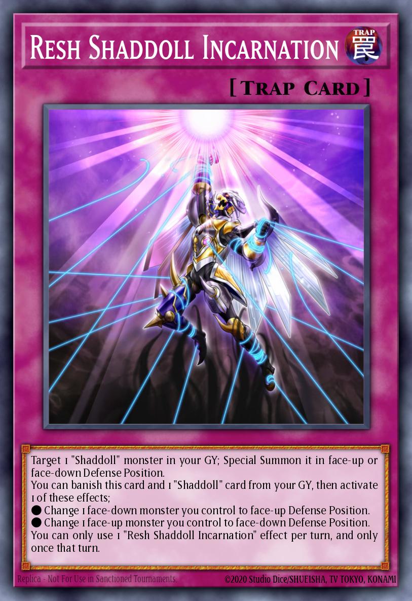 Resh Shaddoll Incarnation Ultra Rare BLGG-EN134 Battles of Legend: Glorious Gallery Yugioh card