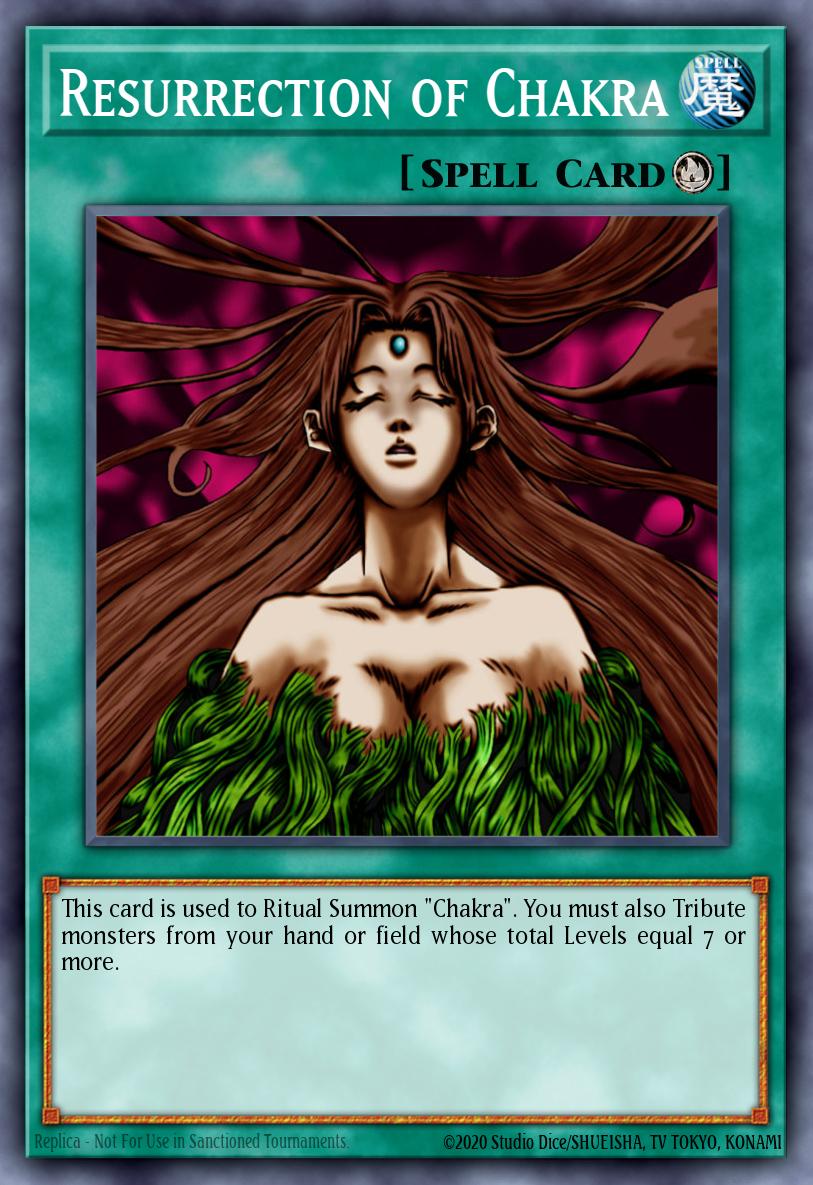 Resurrection of Chakra Super Rare NUMH-EN053 Number Hunters Yugioh card