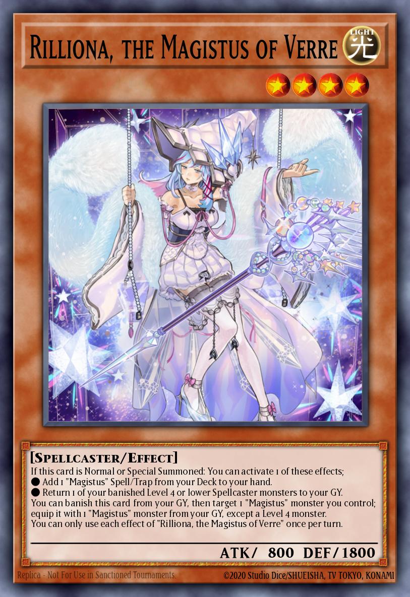 Rilliona the Magistus of Verre Collector's Rare GEIM-EN003 Genesis Impact Yugioh card