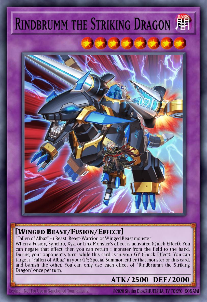 Rindbrumm the Striking Dragon Ultra Rare CH01-EN049 THE CHRONICLES DECK: The Fallen & The Virtuous (All-Foil Edition) Yugioh card