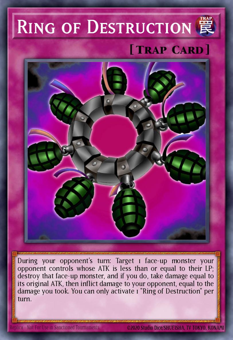 Ring of Destruction Ultra Rare KC01-EN055 25th Anniversary Ultimate Kaiba Set Yugioh card