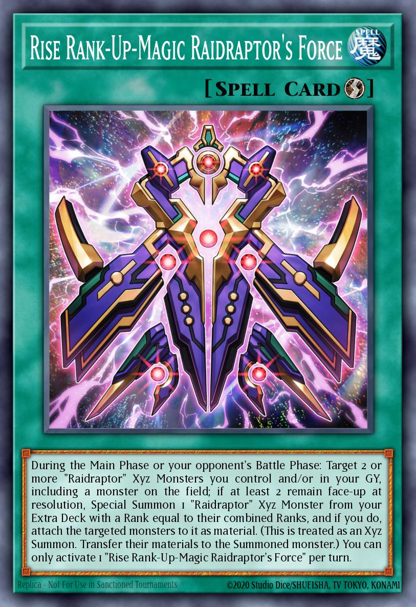 Rise Rank-Up-Magic Raidraptors Force Super Rare PHNI-EN056 Phantom Nightmare Yugioh card
