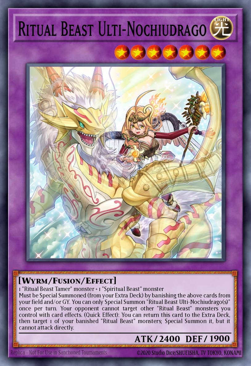 Ritual Beast Ulti-Nochiudrago Secret Rare BLTR-EN018 Battles of Legend Terminal Revenge Yugioh card