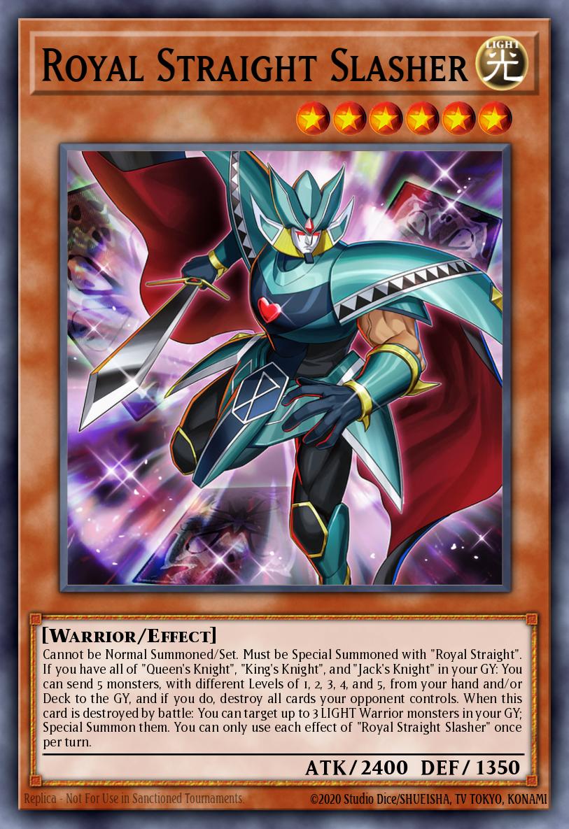 Royal Straight Slasher Secret Rare BLCR-EN001 Battles of Legend Crystal Revenge Yugioh card