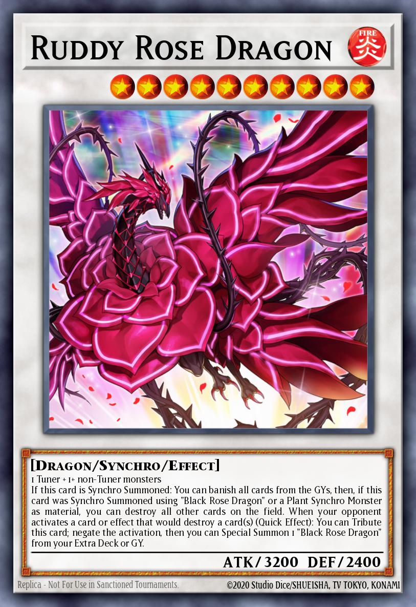 Ruddy Rose Dragon Prismatic Secret Rare MP22-EN077 2022 Tin of the Pharaohs Gods Yugioh card