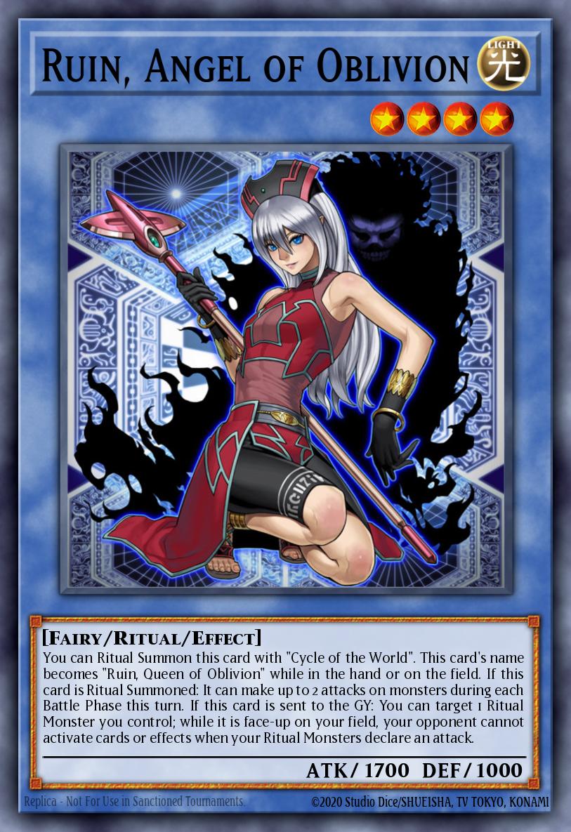 Ruin Angel of Oblivion Common CYHO-EN027 Cybernetic Horizon Yugioh card
